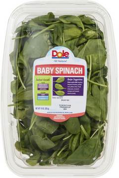 Dole Baby Spinach Clam - 10 Oz