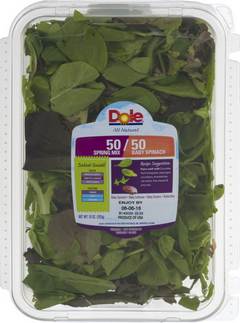 Dole 50/50 Spinach Spring Mix Clam - EA