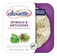 Alouette Spinach & Artichoke Soft Spreadable Cheese 6.5 oz