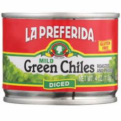 La Preferida Mild Diced Green Chiles, Roasted & Peeled