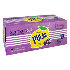Polar Sparkling Blueberry Lemonade Seltzer'ade 12 fl oz 8 Count