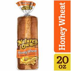 Nature's Own Honey Wheat Enriched Sliced Bread, 20 oz