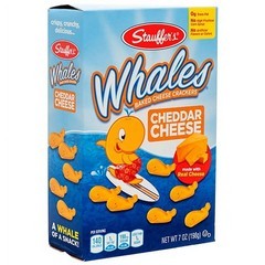 Stauffer's Cheddar Whales Crackers 7 oz