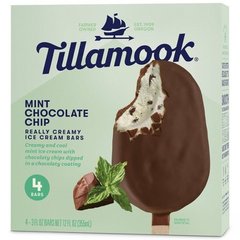 Tillamook Mint Chip Creamy Ice Cream Bar- 12oz/ 4ct