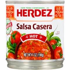 Herdez Hot Salsa Casera, 7 oz