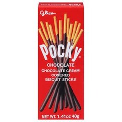 Glico Pocky Chocolate Cream Covered Biscuit Sticks 1.41 oz Box