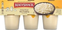 Kozy Shack Rice Pudding Snack Cups Gluten Free Dessert