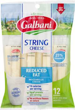 Galbani Reduced Fat Mozzarella String Cheese 12 ct 12 oz