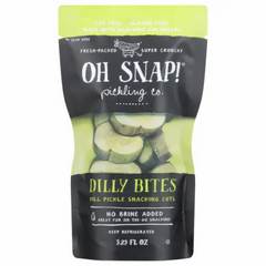 Oh Snap! Dilly Bites Pickle Snacking Chips 3.25 oz 3.25 oz Bag