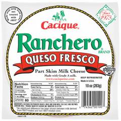 Cacique Ranchero Queso Fresco Cheese 10 oz