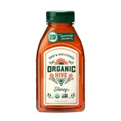Organic Hive Raw and Unfiltered Honey Bottle