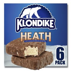 Klondike Heath Frozen Dairy Dessert Bars 6 ct