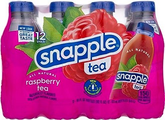Snapple Raspberry Tea, 16 fl oz, 12 count