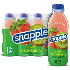 Snapple Kiwi Strawberry Juice Drink, 16 fl oz, 12 count
