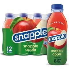 Snapple Apple Juice Drink Blend, 16 fl oz, 12 count