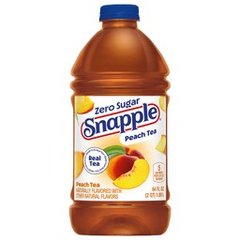 Snapple Zero Sugar Peach Iced Tea Bottle