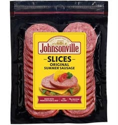 Johnsonville Johnsonville Original Pork Summer Sausage Slices 10oz package