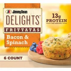 Jimmy Dean Delights Bacon & Spinach Frittatas, 6 ct
