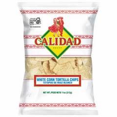 Calidad White Corn Tortilla Chips - 11oz