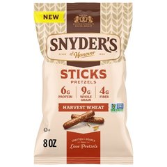 Snyder's of Hanover Harvest Wheat Pretzels Sticks 8 oz Bag 8 oz