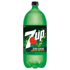 7Up Zero Sugar Lime Lemon Caffeine Free Soda 2 L