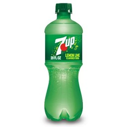 7Up Lemon Lime Flavored Soda 20 oz