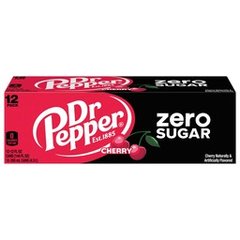 Dr Pepper Cherry Zero Sugar Soda Cans