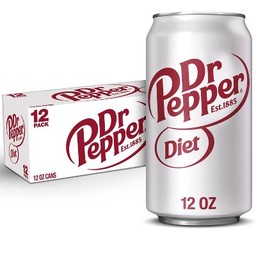 Diet Dr Pepper Soda Cans
