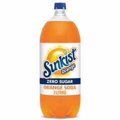 Sunkist Zero Sugar Orange Soda 2 L