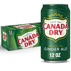 Canada Dry Ginger Ale Caffeine Free Soda Cans
