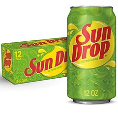 Sun Drop Citrus Soda Cans