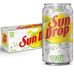 Diet Sun Drop Citrus Soda Cans