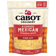 Cabot 4 Cheese Mexican Shredded Cheese 8 oz