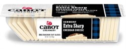 Cabot Vermont Seriously Sharp White Cheddar Cheese Cracker Cut Slices 26ct 7 oz