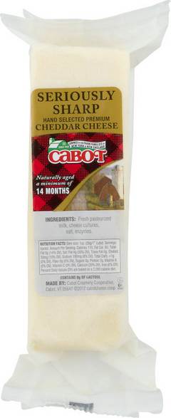 Cabot Hunter White Seriously Sharp Cheddar Cheese Bar