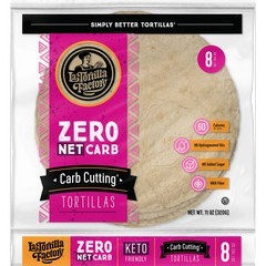 La Tortilla Factory Zero Net Carb Cutting Tortillas, 8 ct
