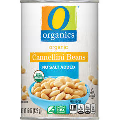 O Organics Beans Cannellini No Salt Added - 15 oz
