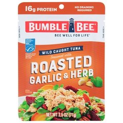 Bumble Bee Roasted Garlic & Herb Seasoned Tuna Pouch, 2.5 oz