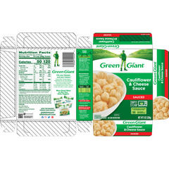 Green Giant Frozen Cauliflower and Cheese Sauce 8 oz Box 8 oz Box
