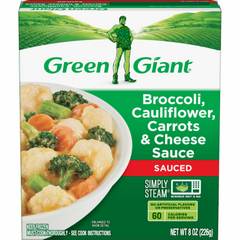 Green Giant Simply Steam Sauced Broccoli Cauliflower Carrots & Cheese Sauce