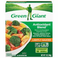 Green Giant Simply Steam Simply Steam Lightly Sauced Antioxidant Blend - Broccoli, Carrots & Peppers, 7 oz
