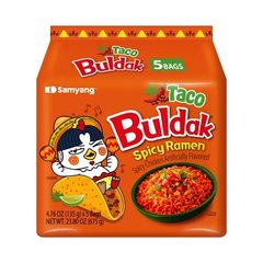 Samyang Buldak Spicy Taco Ramen 5 4.76 oz Bags 23.8 oz