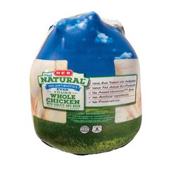 H-E-B Natural Fresh Whole Chicken, Avg. 5.3 lbs