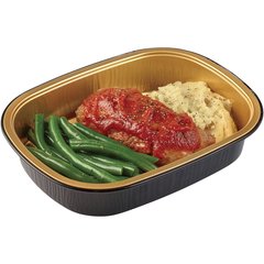 Meal Simple by H-e-b Homestyle Meatloaf Mashed Potatoes & Green Beans Avg 0.95 lb