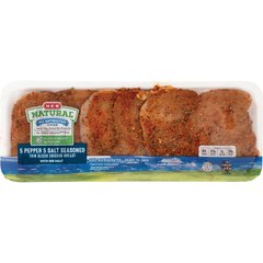 H-E-B Natural 5 Pepper 5 Salt Seasoned Chicken Breast, Thin Sliced, Avg. 1.8 lbs