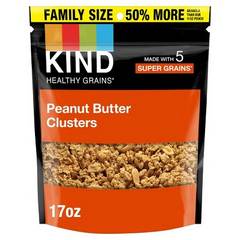 Kind Healthy Grains Peanut Butter Whole Grain Clusters Family Size 17 oz