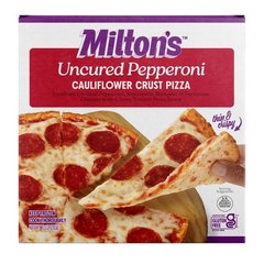 Milton's Gluten Free Cauliflower Crust Uncured Pepperoni Pizza - 10oz: Certified Gluten-Free