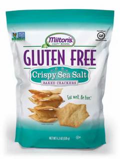 Milton's Craft Bakers Gluten Free Crispy Sea Salt Crackers - 4.5oz