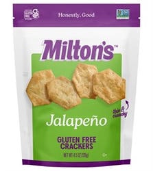 Milton's Craft Bakers Gluten Free Jalapeno Crackers - 4.5oz