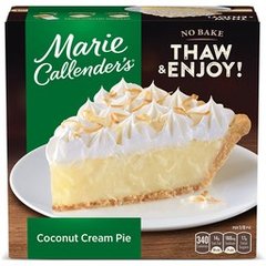 Marie Callender's Coconut Cream Pie Frozen Dessert 30.3 oz